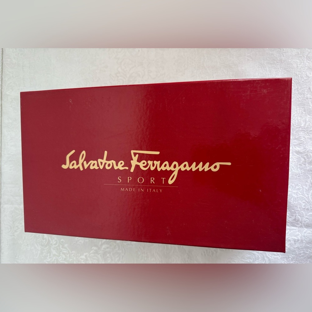 Salvatore Ferragamo Black Patent Leather Loafers with Gold Tone Hardware - Picture 9 of 9